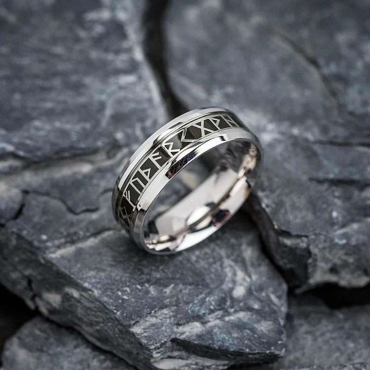 Coutureaura Norse Elder Futhark Rune Ring
