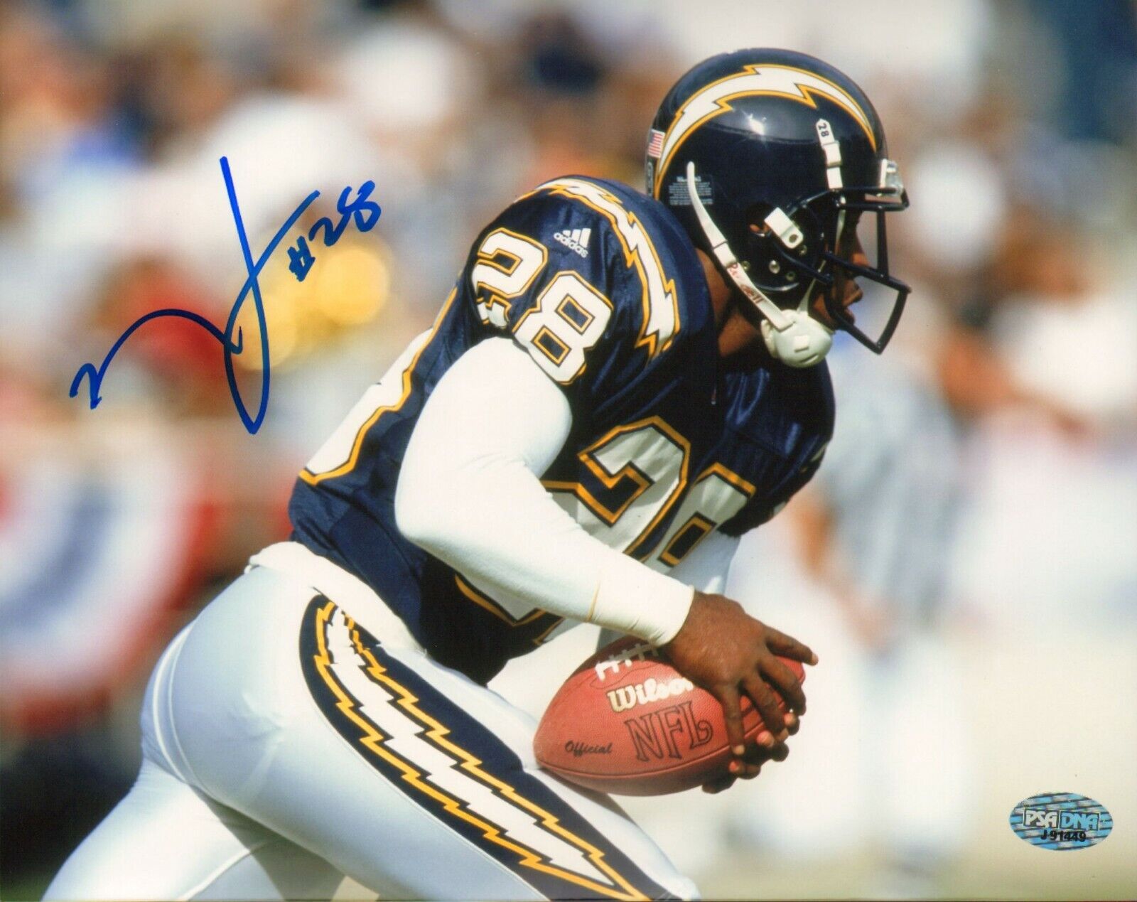 Ronney Jenkins Signed Chargers 8x10 Photo Poster painting PSA/DNA COA Football Picture Autograph