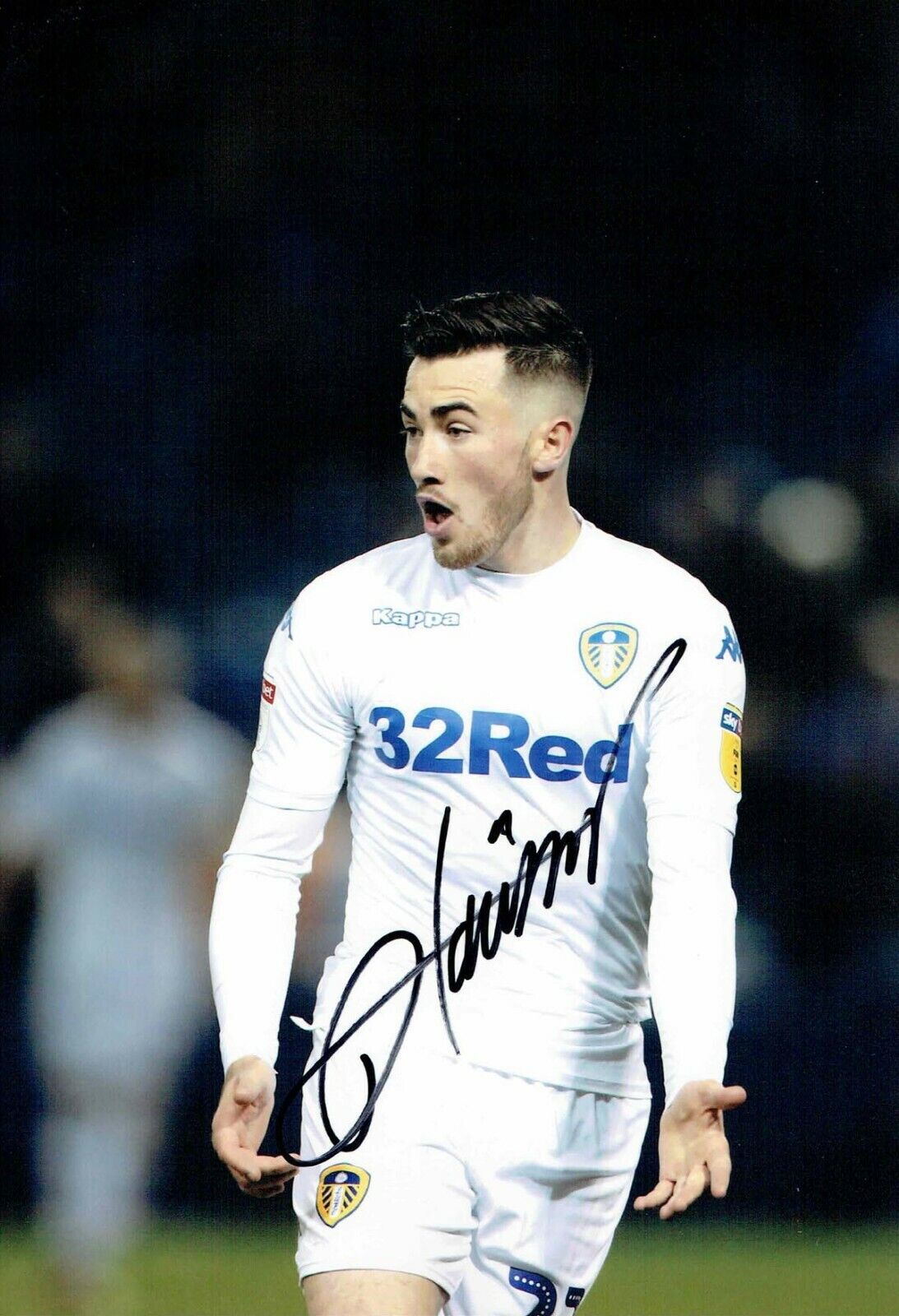 Jack HARRISON Leeds United Signed Autograph 12x8 Photo Poster painting 2 AFTAL COA LUFC