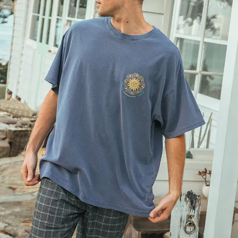 Summer Retro Pattern Short Sleeve Tee