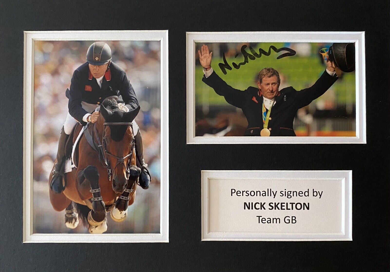 Nick Skelton Hand Signed Photo Poster painting In A4 Mount Display - Olympics - Team GB 2