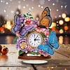 Diamond Painting Acrylic Flower Butterfly Clock Ornament