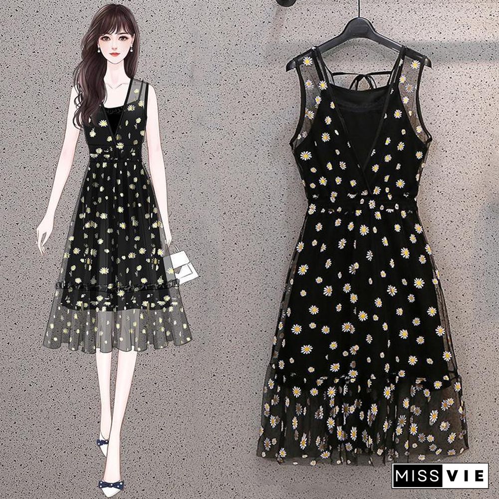 Pastoral Daisy Print Two-Piece Set P13850