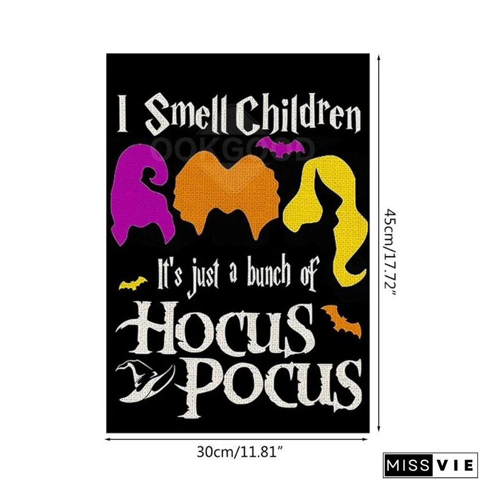 Sanderson Sisters Themed Garden Flag For Halloween Decoration