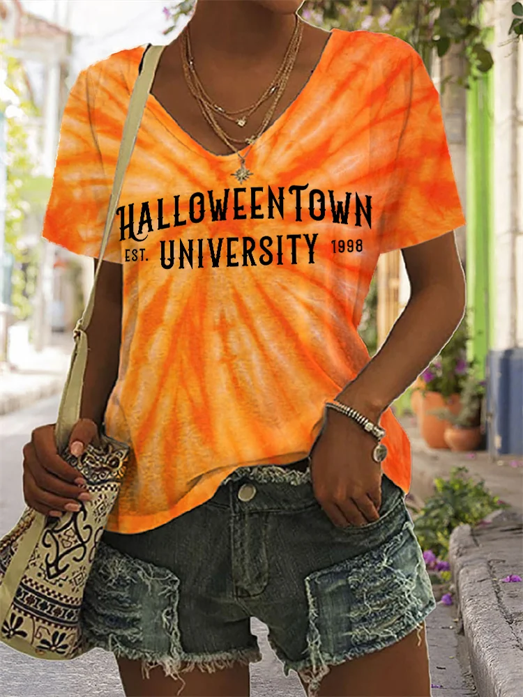 Halloween Town University Tie Dye T Shirt
