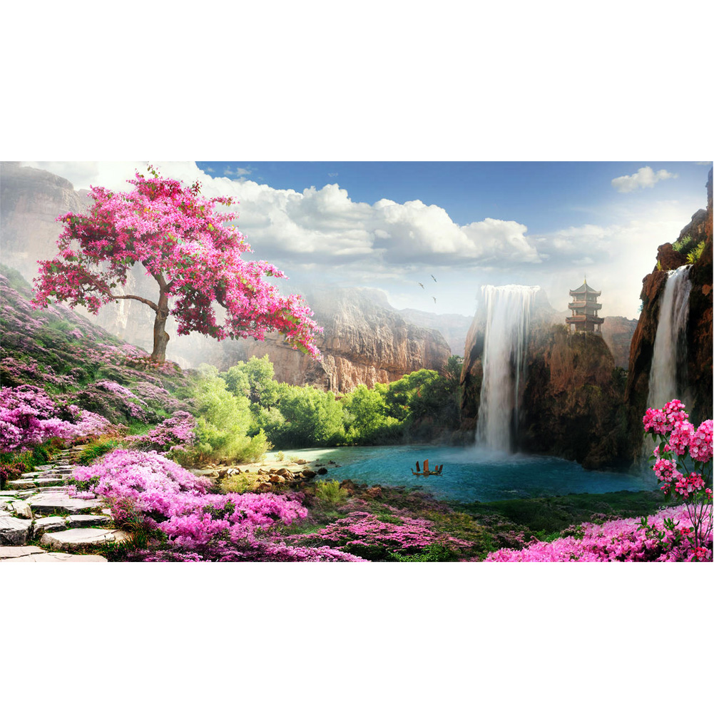 

Landscape - Round Drill Diamond Painting - 80*45CM (Big Size), 501 Original
