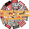Hilarious Warning - Random Vintage Metal  Sign Mystery Box Surprise Box 10pcs - /20pcs - /30pcs - /50pcs - 