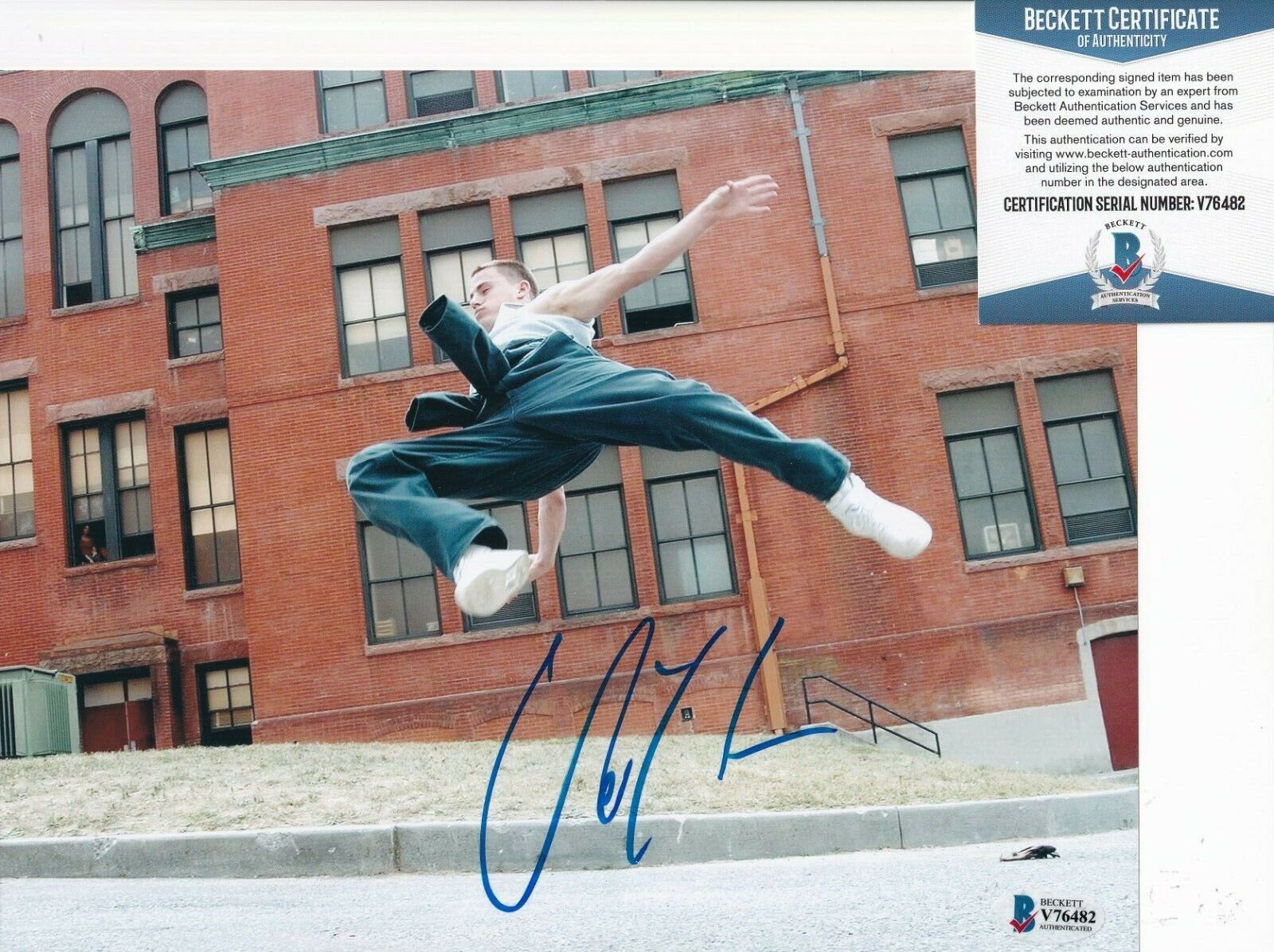 CHANNING TATUM signed (STEP UP) Tyler Gage Movie 8X10 Photo Poster painting BECKETT BAS V76482