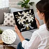 (25x25cm)DIY Pearl Painting Framed Handmade Pearl Material Art Kit Living Room Decor
