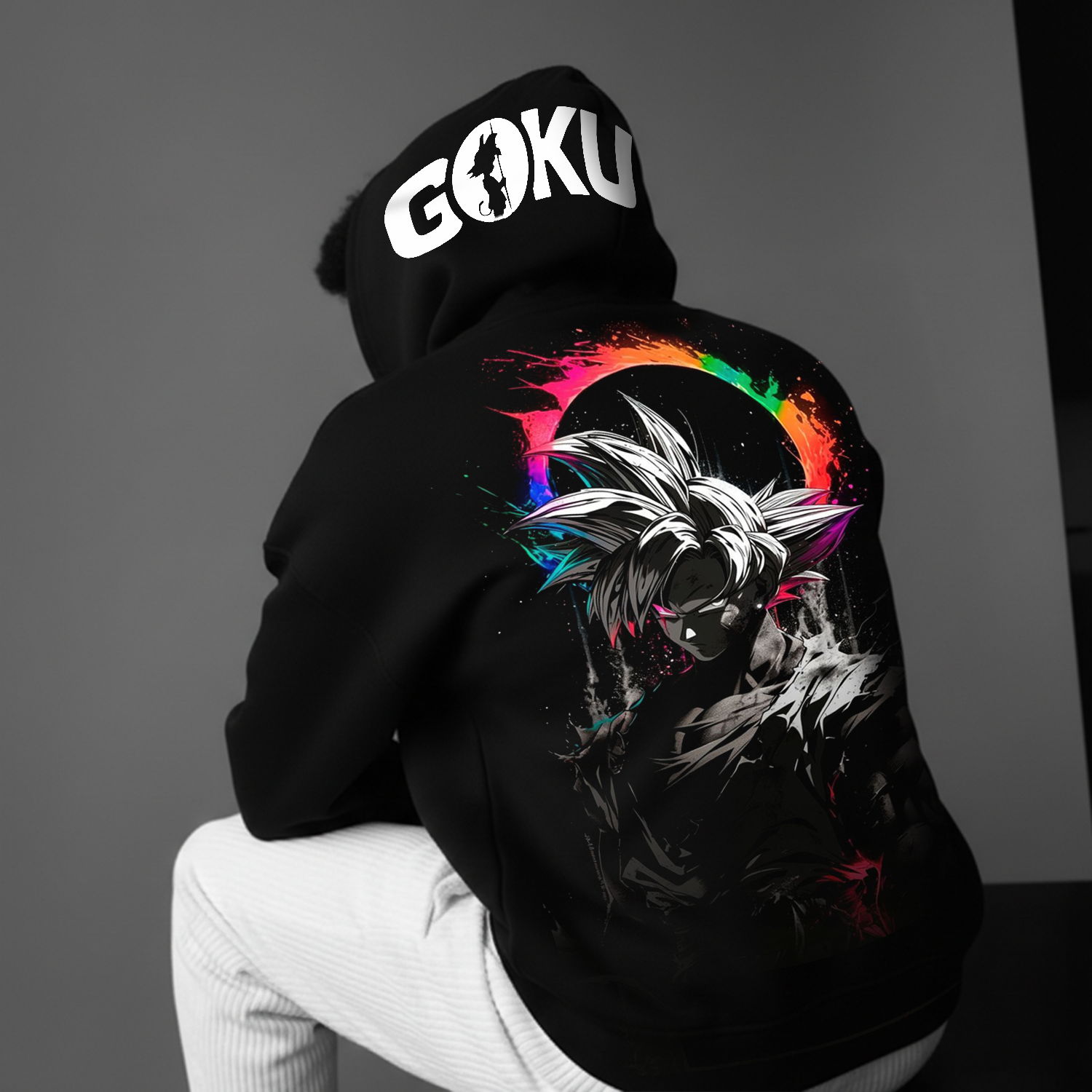 Anime Hero Graphic Hoodie Youthful Streetwear