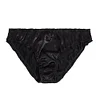Men Solid Satin Ruffle Panties Sexy Thongs