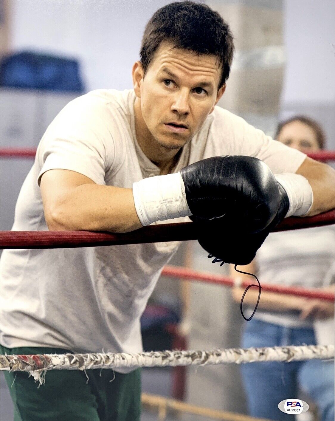 Mark Wahlberg Signed 11x14 Photo Poster painting PSA AH99357 Autographed The Fighter