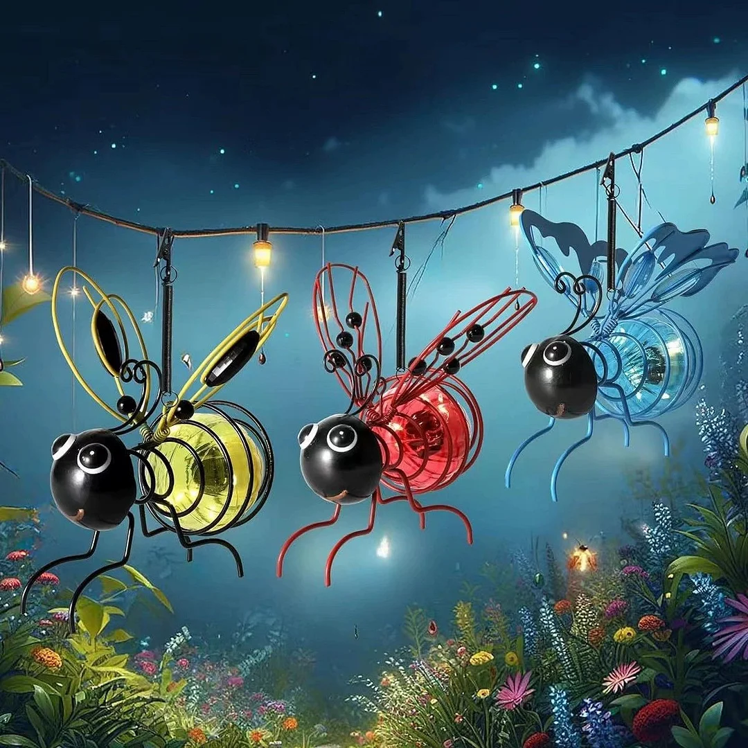 🐝Outdoor Hanging Solar Bee Light - Perfect gift for plant lovers moms or literally anyone who smiles ❤️ 