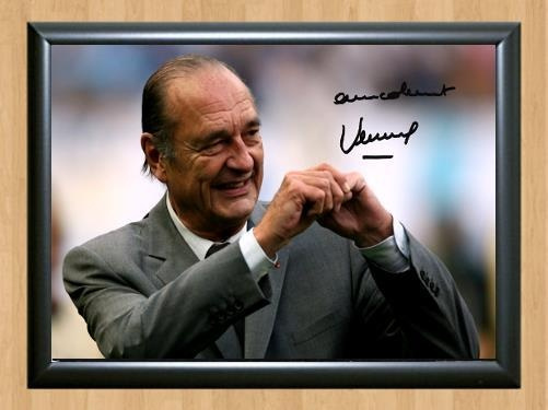 President Jacques Chirac French Signed Autographed Photo Poster painting Poster Print Memorabilia A4 Size