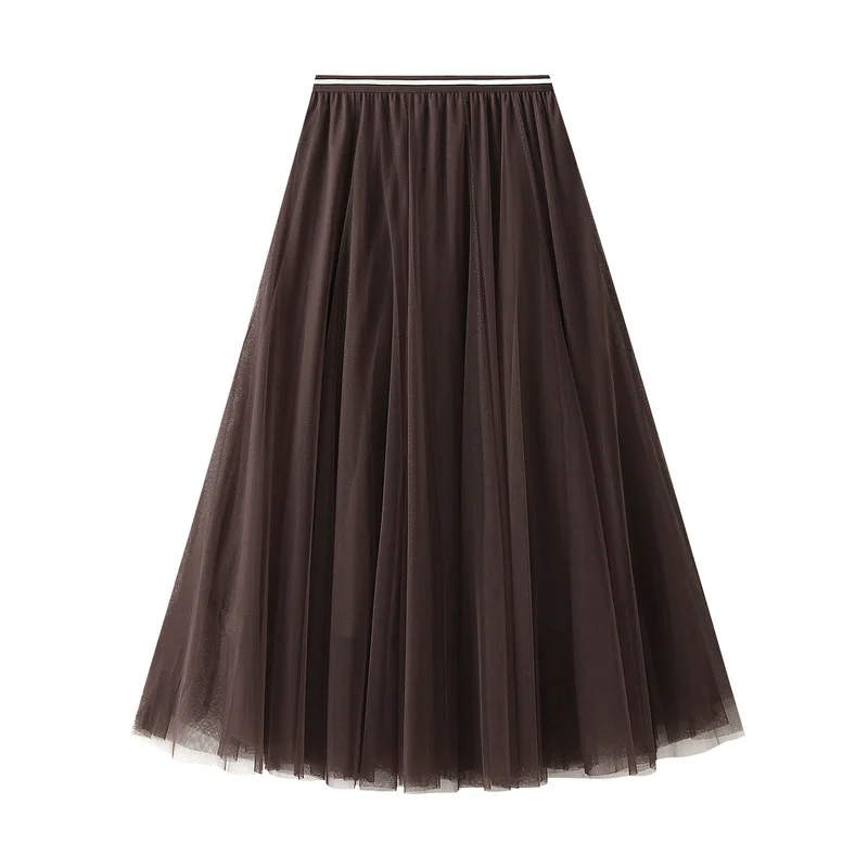 Nigikala Nigikala Dress Half-Dress Woman 2025 New Spring And Summer Long Dress Long-Term Long-Singlin Long-Singed-Long-Shaped High-Waisted Skirt Ponyy Ffy Skirt 0803