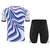 2025/2026 Real Madrid Pre-Match Training Blue White Shirt+Shorts 1:1 Thai Quality