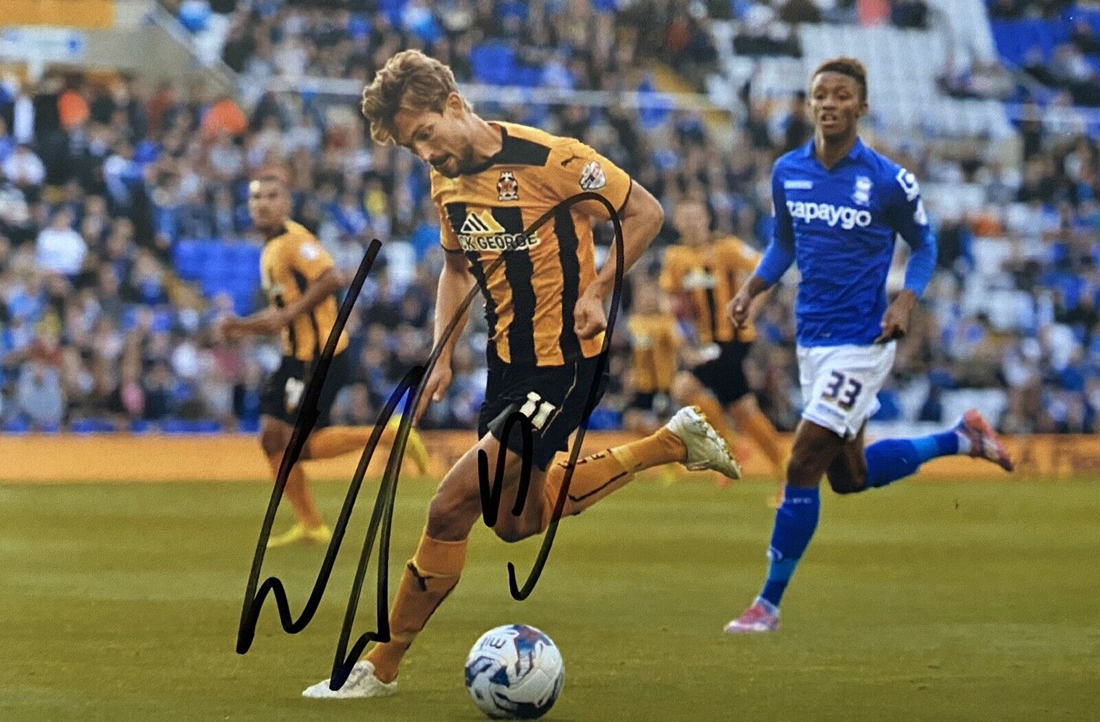 Harrison Dunk Genuine Hand Signed Cambridge United 6X4 Photo Poster painting 5