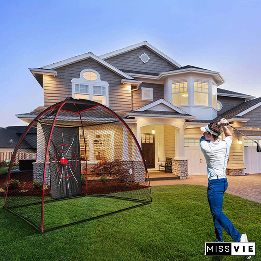 Golf batting cage,golf tent net, golf batting cage, golf swing/cutting practice net, golf goal net, indoor and outdoor golf swing trainer