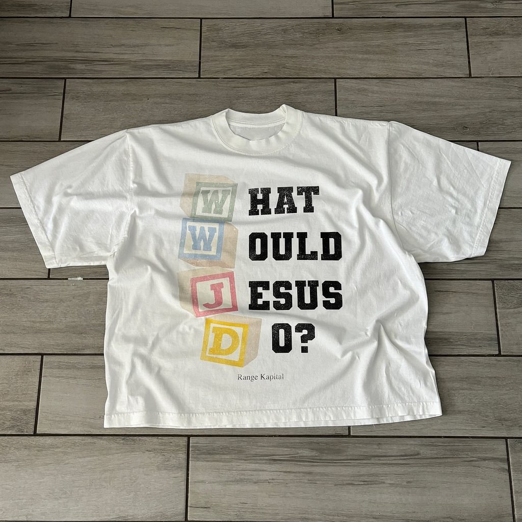 Sopula Vintage What Would Jesus Do Graphic Cotton Cropped T-Shirt - SOPULA