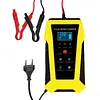 12V6A EU Battery Charger Smart Fast Charger with Intelligent Pulse Repair Battery Smart Fast Charge Tool Digital Display High Power Fast Chargers Universal for Cars and Motorcycles