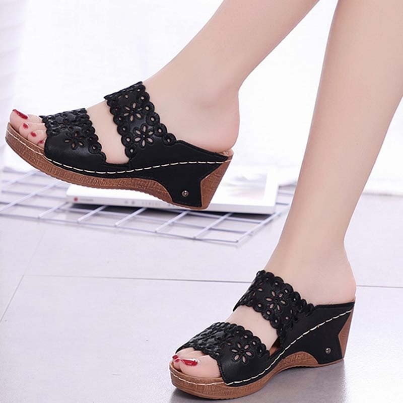 Women Sandals New Fashion Women Shoes Casual Lightweight Breathable Slip-on Shoes Women Wedge Platform Sneakers Sandalias Mujer