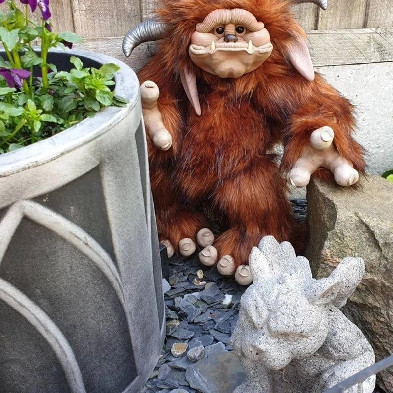 Independent Station Ludo Baby Doll From Maze Red Big Mouth Strange Animal Plush Doll Ornaments