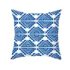 Blue Floral Plush Home Living Creative Sofa Cushion Pillow Cover