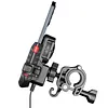 Cooling Motorcycle Phone Mount with USB/TYPE-C Charging Port Motorcycle Phone Holder 360 Rotation Cellphone Cradle Adjustable for 5.4-7.8 Inch Smartphone (Handlebar)