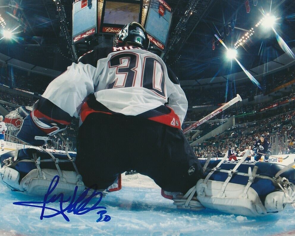 RYAN MILLER SIGNED BUFFALO SABRES GOALIE 8x10 Photo Poster painting #3 Autograph