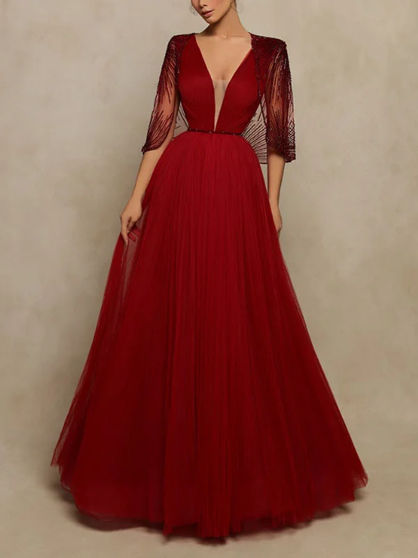 Temperament Net Yarn Exquisite Women's Dress