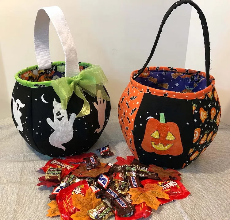 Halloween Candy Basket Template + Instructions