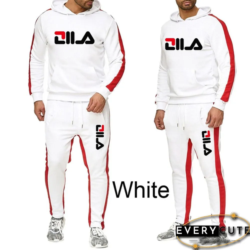 Jogging Suit For Men Sports Suit Long Sleeve Hoodie And Trousers Suit Printed Track Suit Jogging Suit Fitness Track Suit