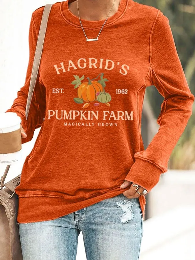 Women's Halloween Printed Sweatshirt 