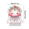 Marine Animal Special Shaped Diamond Painting Tabletop Ornaments Kit (Jellyfish)