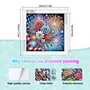 Fireworks Special Shaped 5D DIY Partial Drill Diamonds Dots Gem Art Kits 11.81 X11.81inch Diamond Dots Paintings Diamonds Paintings Gem Art for Adults Beginners Home Decor
