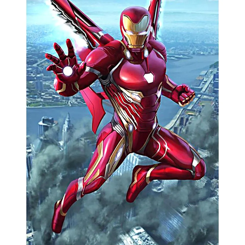Full Round Diamond Painting Iron Man