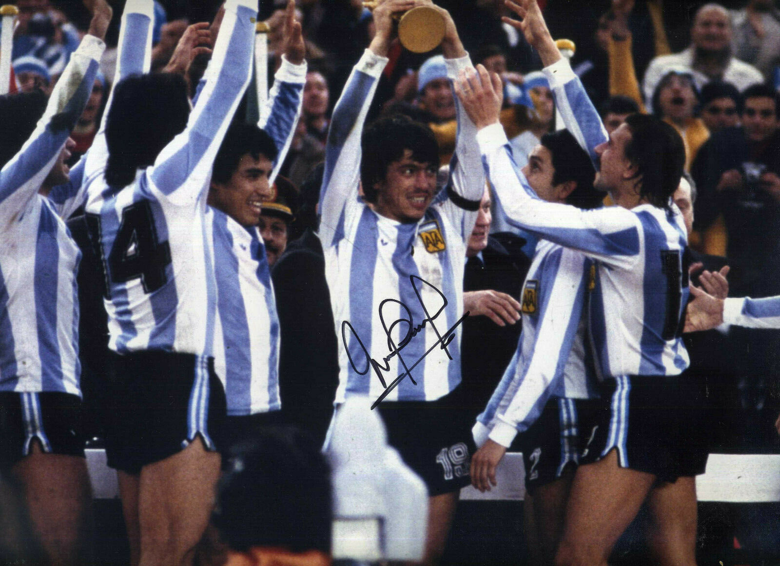 DANIEL PASSARELLA Signed Photo Poster paintinggraph - Argentina Captain & World Cup 1978 reprint