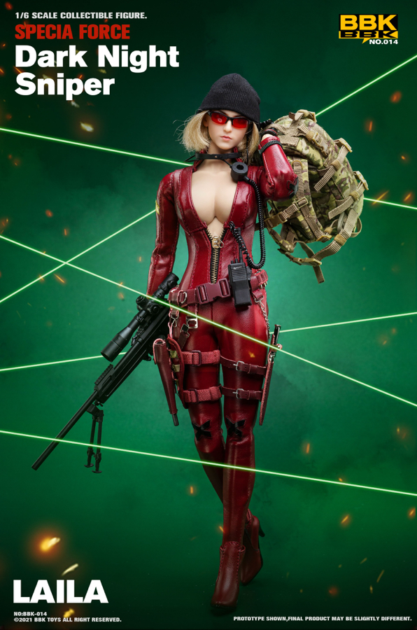 【IN STOCK】BBK Toys Dark Night Sniper Laila 1/6 Scale Action Figure BBK014