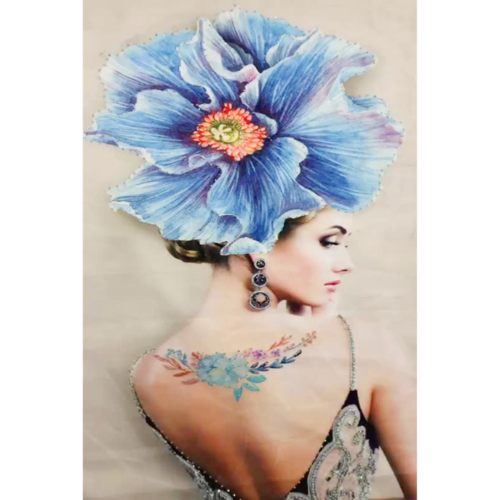 

30*40CM - Lady - Special Shaped Diamond Painting, 501 Original