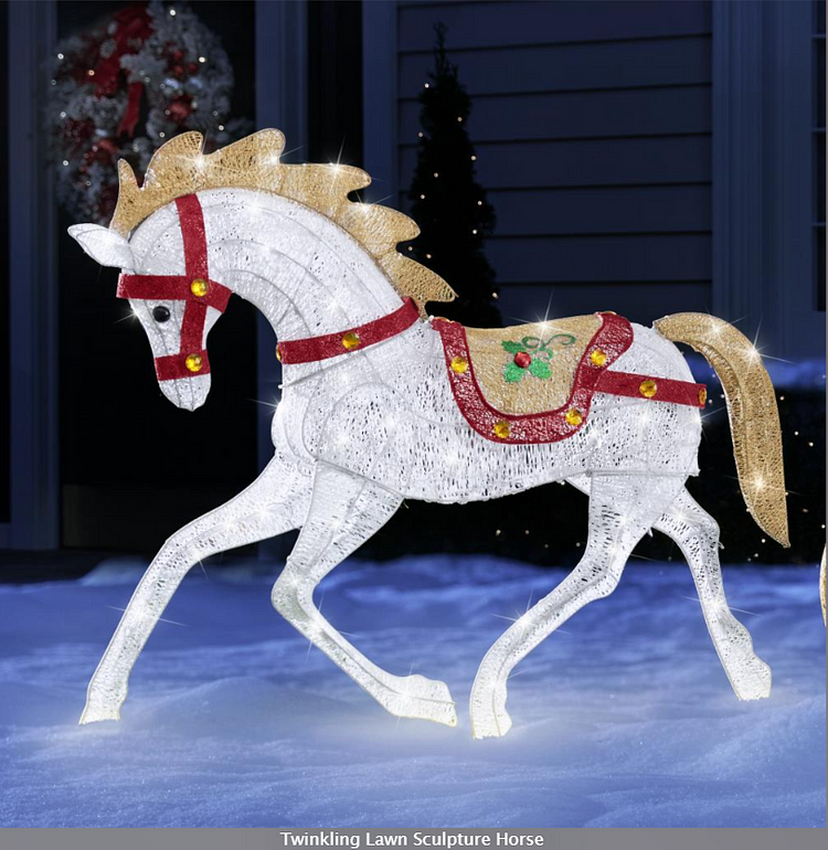 🔥kukelife🔥a?��Christmas Clearance Salea?��Twinkling Lawn Sculptures- Solar energy storage function
