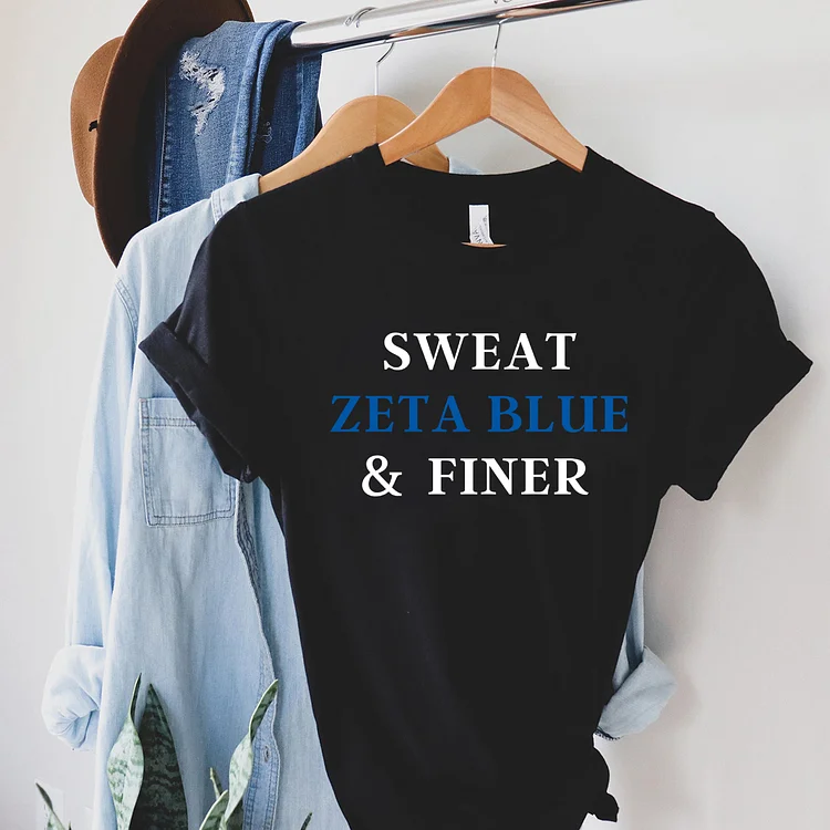 SWEAT ZETA BLUE  & FINER T-shirt