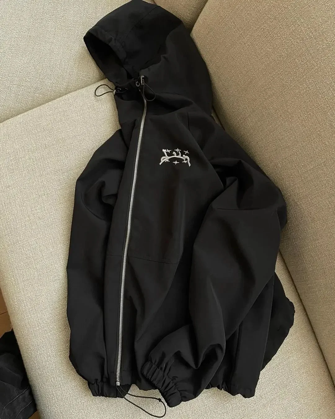 Nigikala Nigikala Tide Street Windbreaker Embroidery Windproof Jacket Zipper Jacket ()