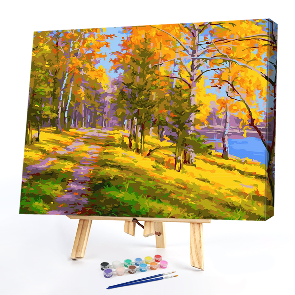 

40x50cm - Paint By Numbers Leaves, 501 Original