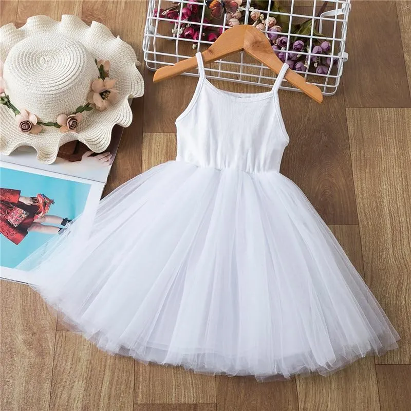 Girls Christmas Princess Vest Dress 2 3 4 5 6  Years Kids Sleeveless New Year Party Evening Costume Children Tutu Gown Clothes