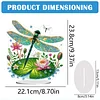 (US Only)Acrylic 2D Flat Print DIY Garden Dragonfly Diamond Art Tabletop Decorations