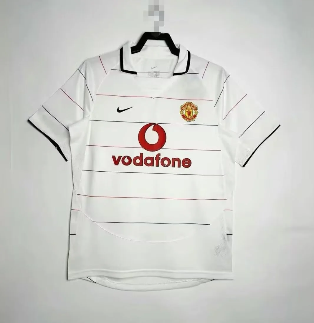Retro 2003-2005 Manchester united Away Football T-Shirt Thai Quality
