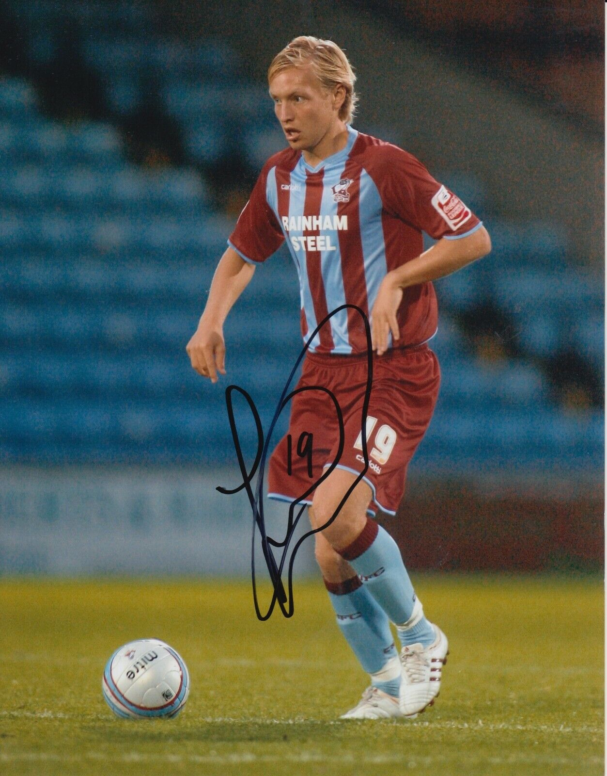 Josh Wright Hand Signed 10x8 Photo Poster painting - Scunthorpe United Autograph 4.