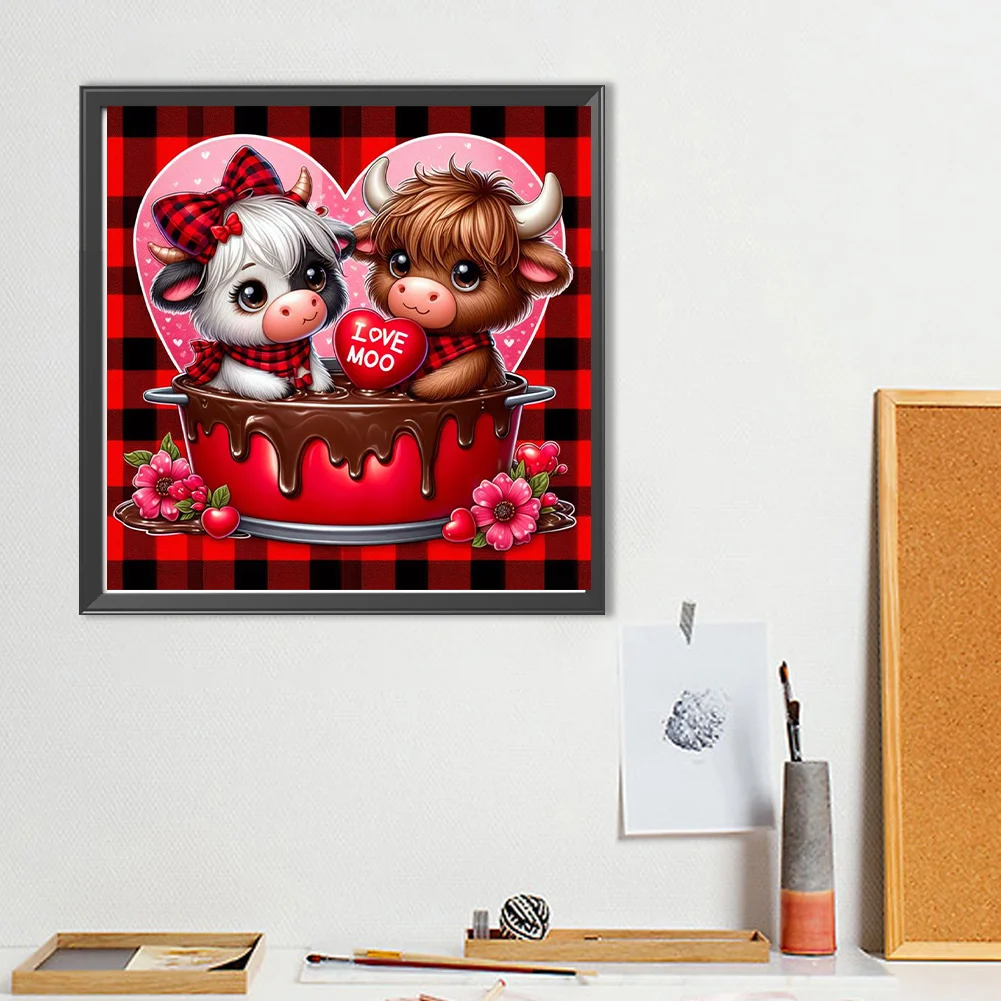 Diamond Painting - Full Round Drill - Love Yak(Canvas|40*40cm)