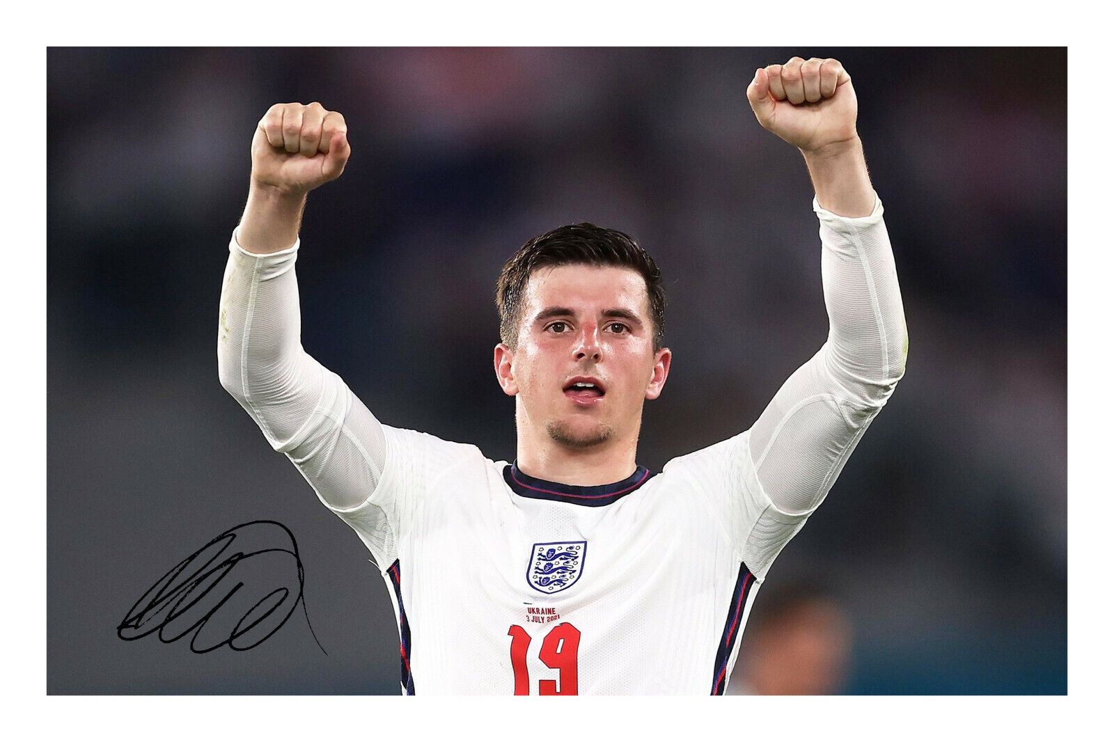 Mason Mount Signed A4 Photo Poster painting Print England Football Team Euro 2020 2021