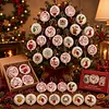 Christmas Embroidery Kit with Toolkit Embroidered Xmas Tree Ornaments Multifunctional Handmade Circle Embroidery Kit For Christmas Tree Home Decor tapestrymarket